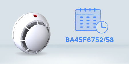 Новые м/к Holtek BA45F6752 / BA45F6758 для детекторов углекислого и бытового газа.